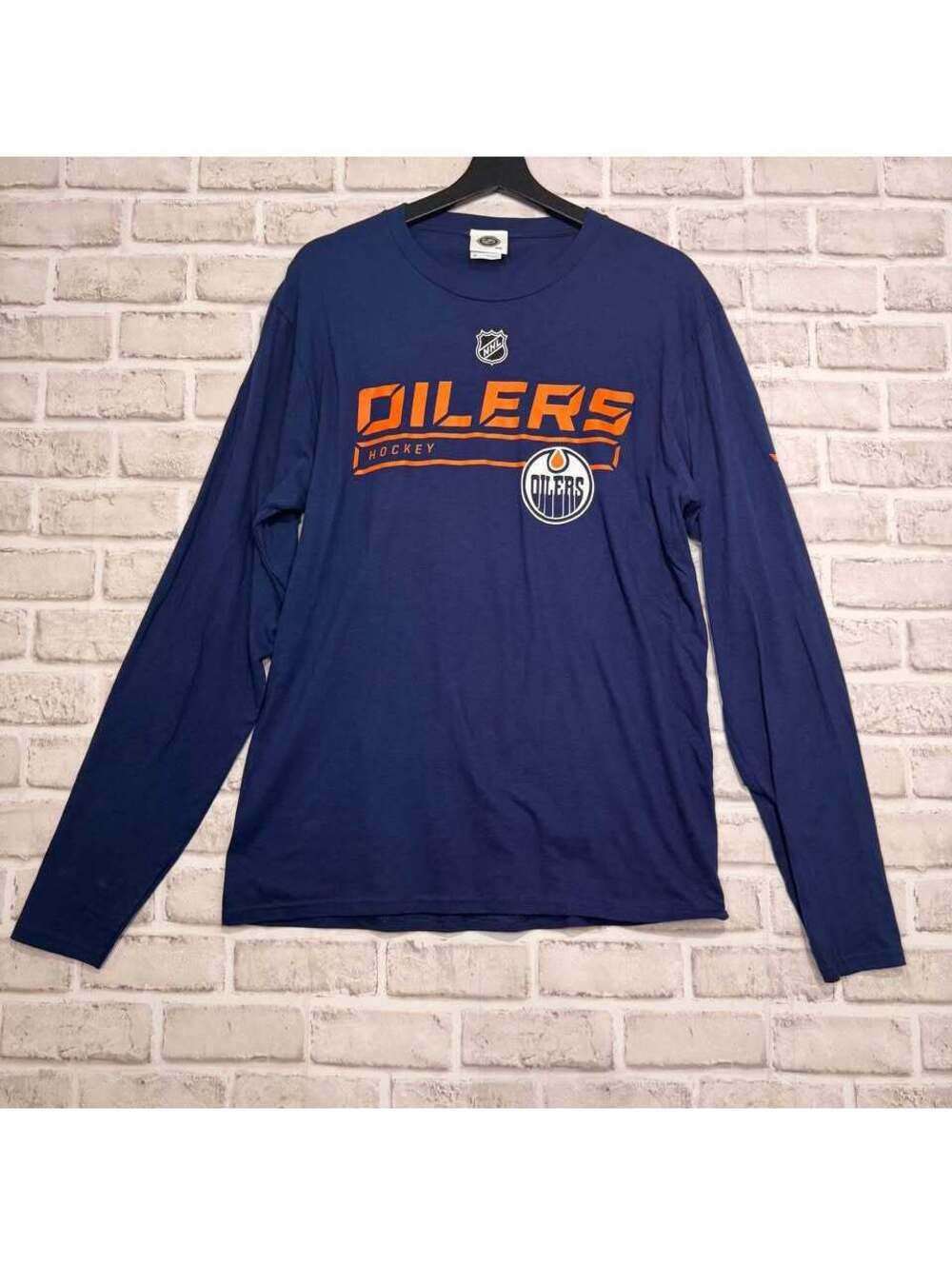 NHL Edmonton Oilers Long Sleeve T-Shirt Men's M Hockey